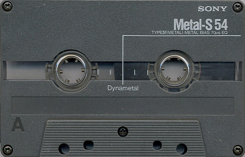 Compact Cassette Sony Metal-S 54 "Metal-S 54A" Type IV Metal 1988 Japan
