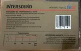 Compact Cassette Intersound CD 90 Type II Chrome 1989 Europe