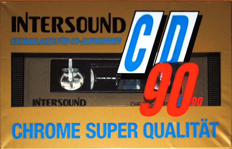 Compact Cassette Intersound CD 90 Type II Chrome 1989 Europe