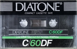 Compact Cassette Diatone DF 60 Type I Normal 1983 Japan