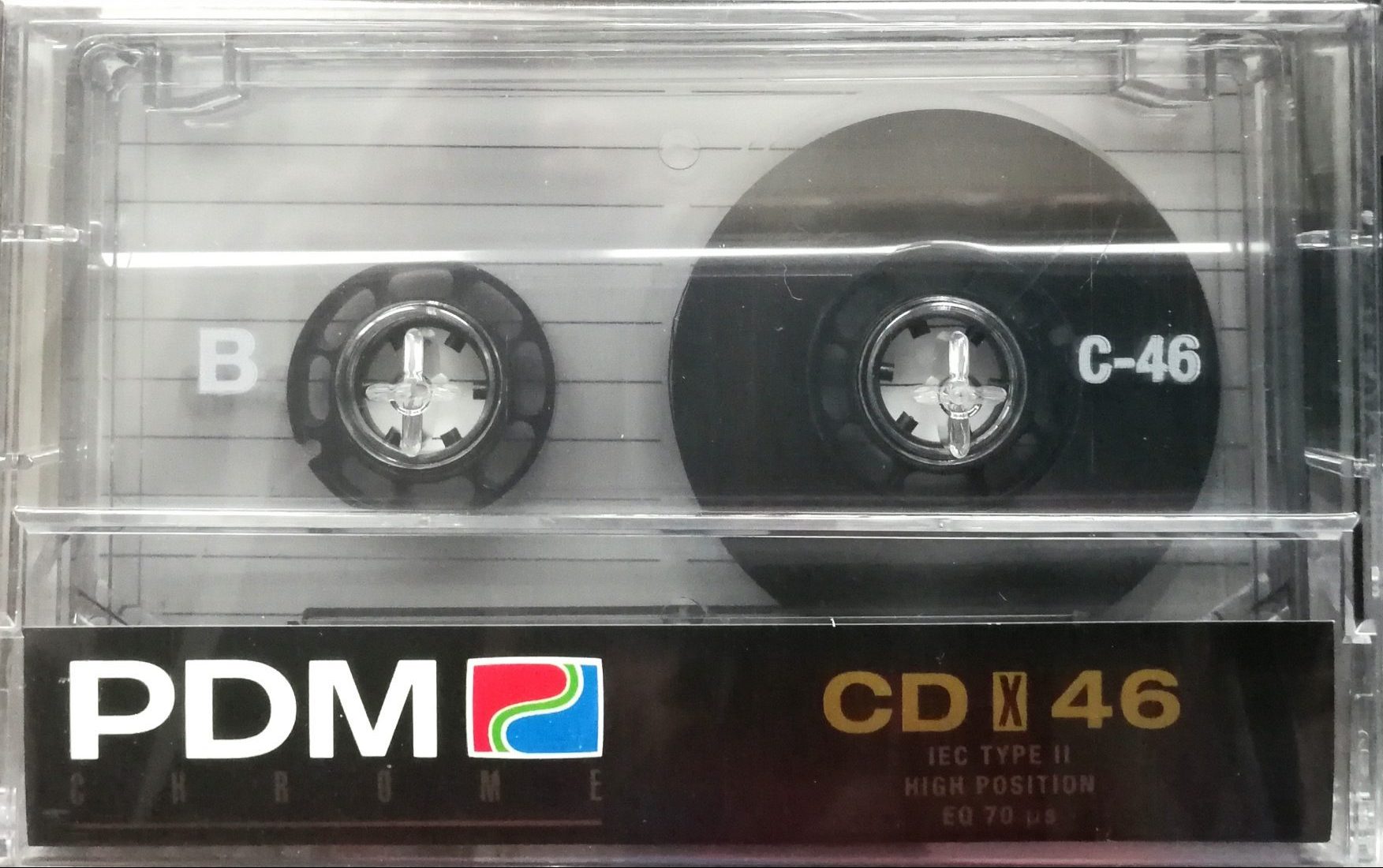 Compact Cassette PDM CD X 46 Type II Chrome 1990 Europe