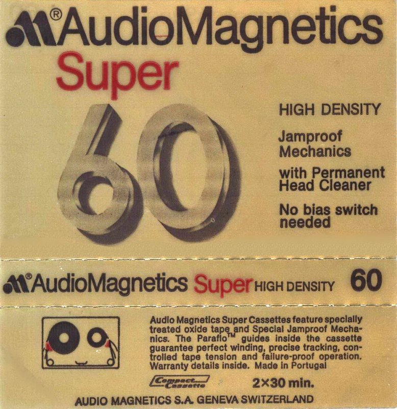 Compact Cassette:  Audio Magnetics - Super 60