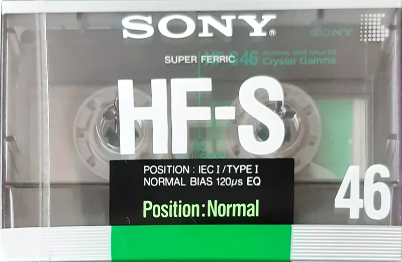 Compact Cassette Sony HF-S 46 Type I Normal 1988 Europe