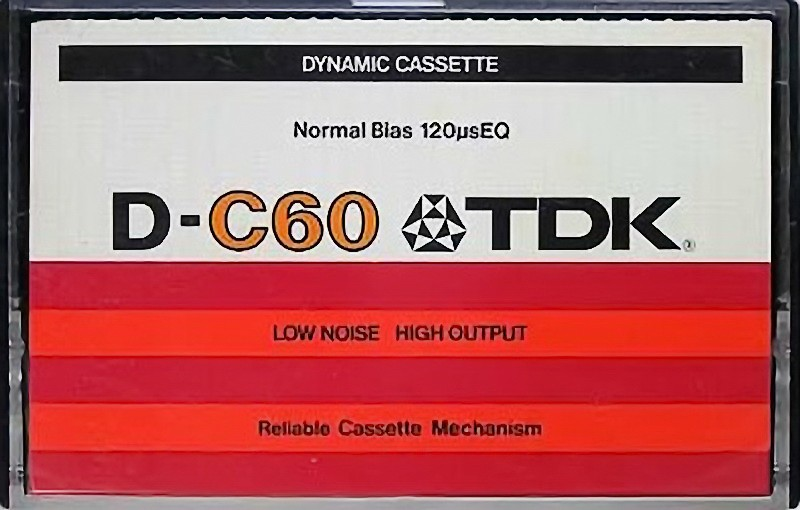 Compact Cassette TDK D 60 Type I Normal 1979 USA