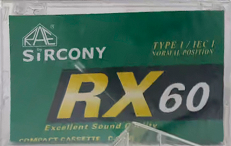 Compact Cassette RAE by Sircony 60 "RX" Type I Normal 2024 Southern Africa