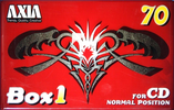 Compact Cassette AXIA Box 1 70 "BOX1C 70" Type I Normal 1997 Japan