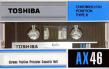 Compact Cassette Toshiba AX 46 Type II Chrome 1983 Japan