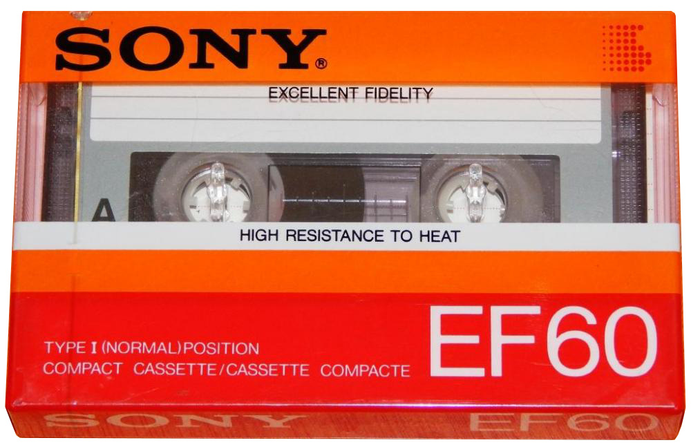 Compact Cassette Sony EF 60 Type I Normal 1986 Argentina