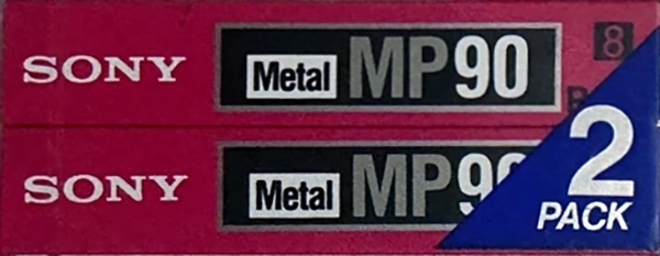 2 pack Sony MP 90 "P5-90MPB" Type IV Metal 1992 Europe