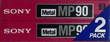 2 pack Sony MP 90 "P5-90MPB" Type IV Metal 1992 Europe