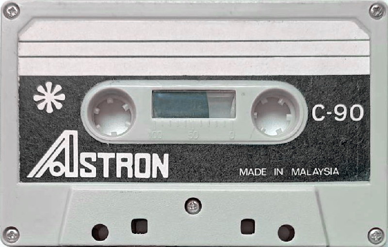 Compact Cassette Astron 90 "white" Type I Normal 1976 USA