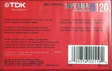 Compact Cassette TDK D 120 "Superior D 6395 1177-C" Type I Normal 2008 North America