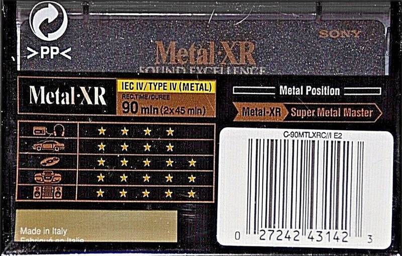 Compact Cassette: Sony  - Metal XR 90