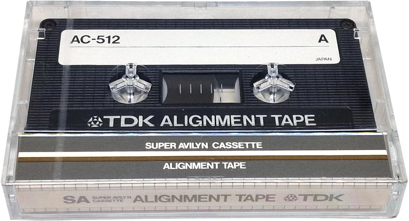 Compact Cassette TDK SA "Alignment tape AC-512" Service Cassette 1982 North America