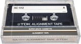 Compact Cassette TDK SA "Alignment tape AC-512" Service Cassette 1982 North America