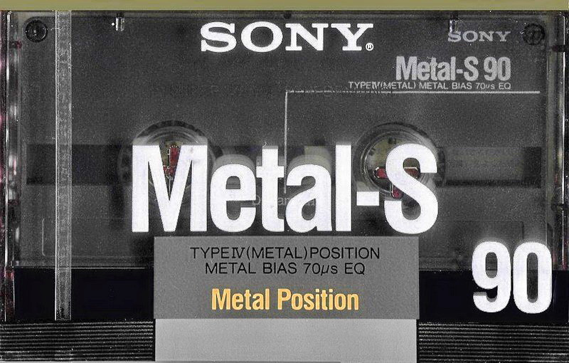 Compact Cassette Sony Metal-S 90 Type IV Metal 1988 Japan