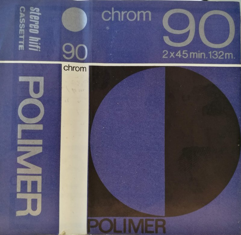 Compact Cassette Polimer 90 Type II Chrome 1979 Hungary