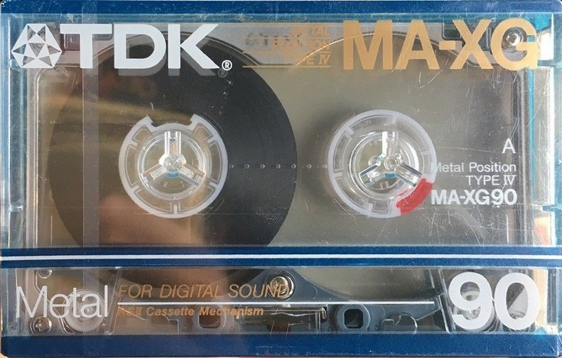 Compact Cassette TDK MA-XG 90 Type IV Metal 1986 North America