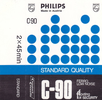 Compact Cassette Philips Standard Quality 90 Type I Normal 1975 Europe