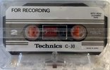 Compact Cassette Technics 30 "Jasrac Me-235 QFTC30S0IITZ" Demonstration Tape Japan
