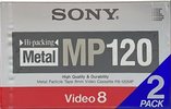 2 pack Sony MP 120 "2P6-120MPD" Type IV Metal 1992 Japan