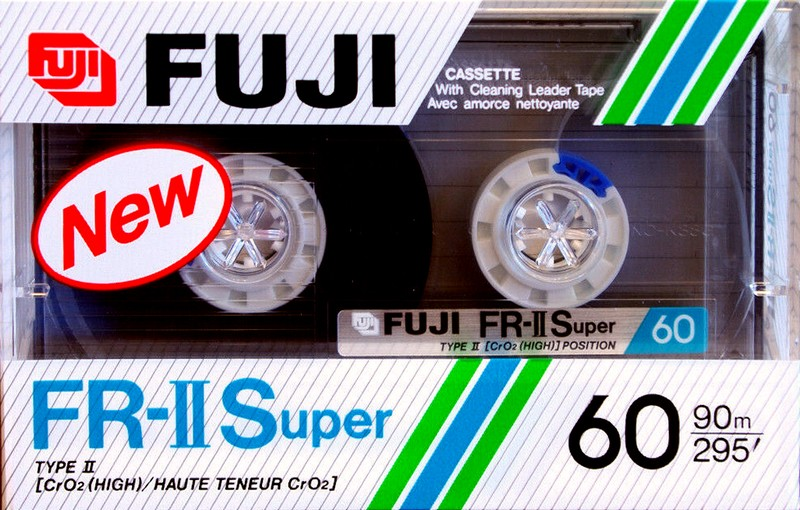 Compact Cassette Fuji FR-II Super 60 Type II Chrome 1988 Europe