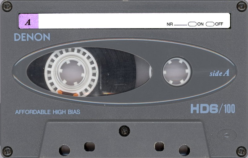Compact Cassette Denon HD6 100 "HD6-100TE" Type II Chrome 1992 North America
