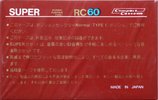 Compact Cassette Super RC 60 Type I Normal Japan