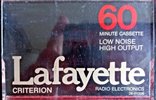 Compact Cassette Lafayette/LRE Criterion 60 Type I Normal USA