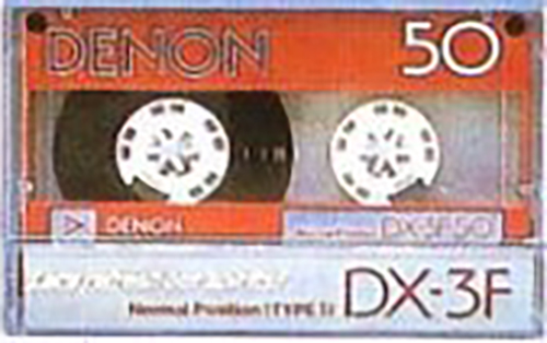 Compact Cassette Denon DX-3F 50 "DX3F50S" Type I Normal 1985 Japan