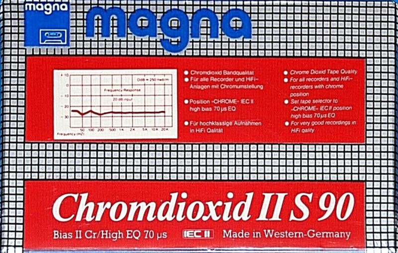 Compact Cassette Magna Chromdioxid II S 90 Type II Chrome 1984 Europe