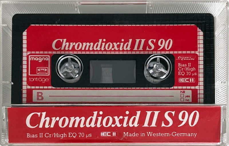 Compact Cassette Magna Chromdioxid II S 90 Type II Chrome 1984 Europe