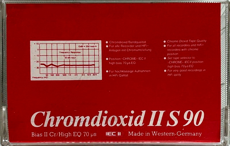 Compact Cassette Magna Chromdioxid II S 90 Type II Chrome 1984 Europe