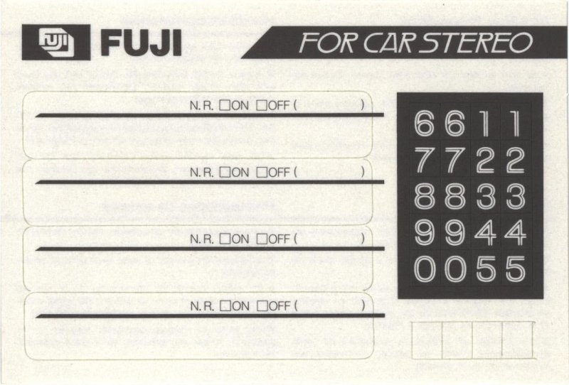 Compact Cassette Fuji GT-II 60 Type II Chrome 1984 Europe