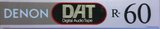 Digital Audio Tape Denon 60 "R-60DT T" Type IV Metal 1993 Japan