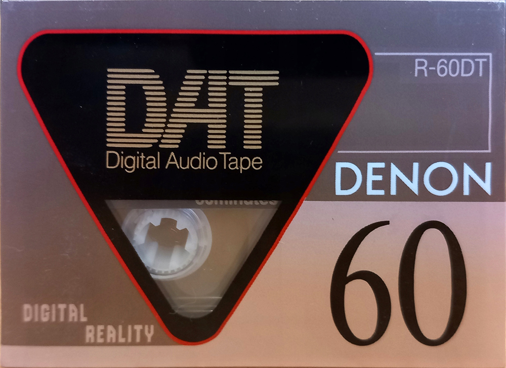 Digital Audio Tape Denon 60 "R-60DT T" Type IV Metal 1993 Japan