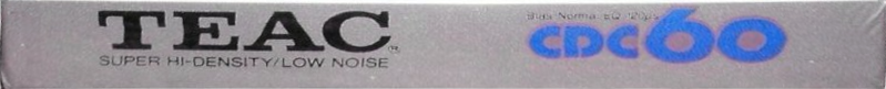 Compact Cassette Teac CDC 60 Type I Normal 1983 USA