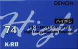 Compact Cassette Denon K-RII 74 Type II Chrome 1993 Japan