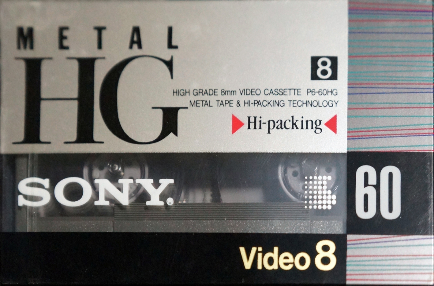 Video8, Hi8, Digital8 Sony HG 60 "P6-60HG" Type IV Metal 1991 Japan