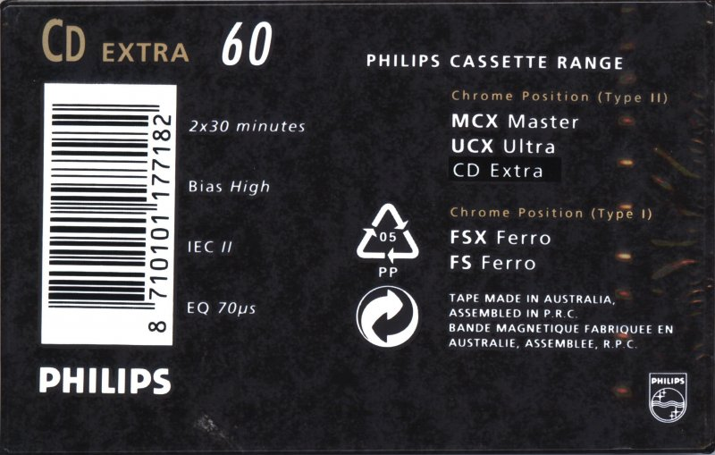 Compact Cassette:  Philips - CD Extra 60