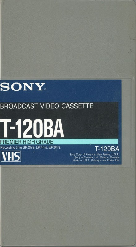 VHS, Video Home System: Sony  - Premier High Grade 120