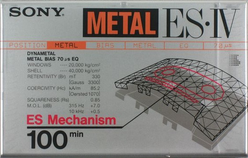 Compact Cassette: Sony  - Metal ES-IV 100