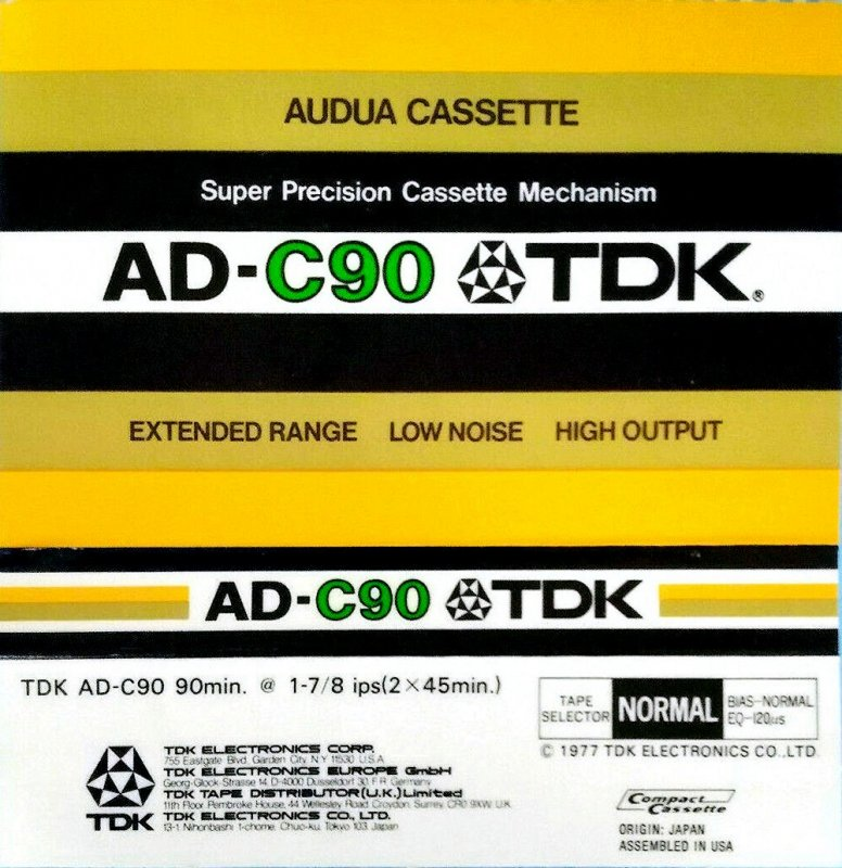 Compact Cassette: TDK  - Audua 90