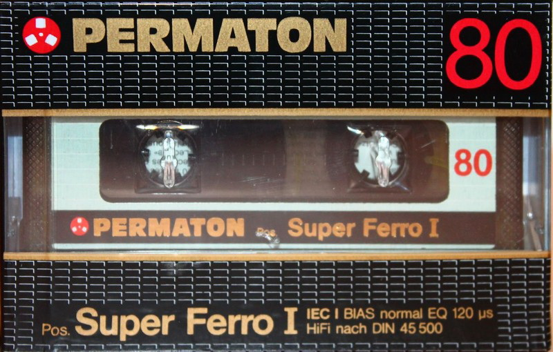 Compact Cassette Permaton Super Ferro I 80 Type I Normal 1984 Germany