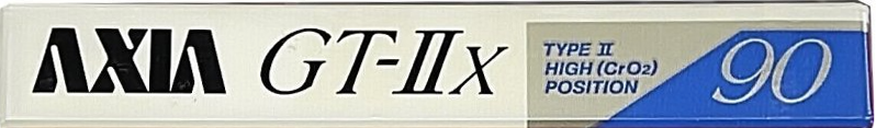 Compact Cassette AXIA GT-IIx 90 "GT-2x W 90" Type II Chrome 1989 Japan