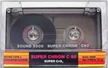 Compact Cassette Sound 2000 Sound Tape 3 60 "RV ROYAL" Type II Chrome 1986 Germany