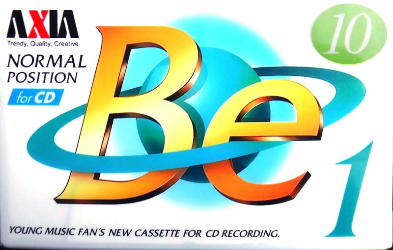 Compact Cassette AXIA Be 1 10 "BE1A 10" Type I Normal 1996 Japan