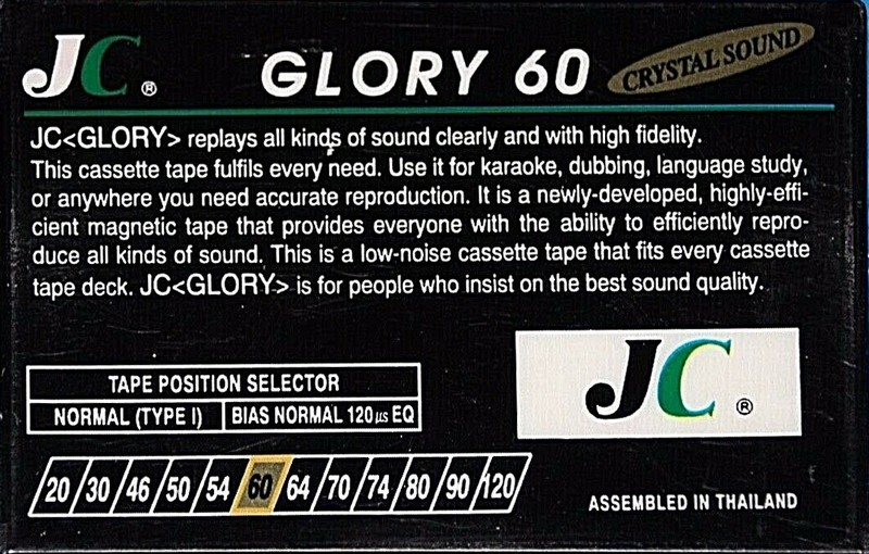 Compact Cassette:  JC - Glory 60