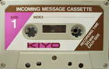 Compact Cassette Kiyo 60 "Incoming Message Cassette" Type I Normal