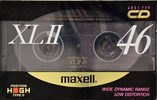 Compact Cassette Maxell XLII 46 Type II Chrome 1990 Japan
